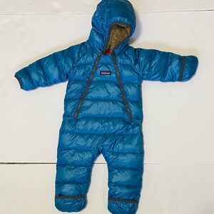 Patagonia Infant Blue Hooded Snowsuit